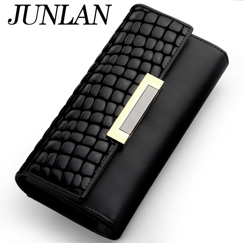 2014 fashion women Junlan   wallet female long design genuine leather women wallet cowhide day clutch wallet