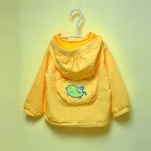 Free shipping new sale 2013 spring autumn children’s clothing trench dual-use zipper-up double layer jacket hooded outerwear