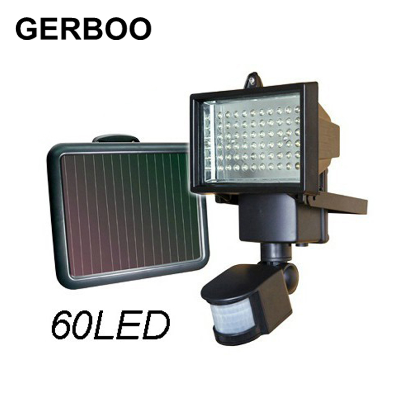 GERBOO LED Solar Light Outdoor Garden Path Wall Spotlights PIR Motion Sensor 60 LED Security Street Light GERBOO LED Solar Light Outdoor Garden Path Wall Spotlights PIR Motion Sensor 60 LED Security Street Light