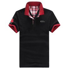 summer men polo shirt cotton brand Wide-waisted Anti-Pilling plus size male fashion Print Solid Polo Shirt Camisa Polo Masculina