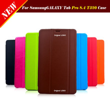 Smart Case Book Magnetic Flip Leather Cover For Samsung Galaxy Tab Pro 8.4 T320 T325 Tablet Crystal Shell ,1CS Free Postage