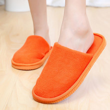 Candy Colors Cotton Slippers Women Thick Warm Winter Indoor Slipper Home House Slippers Shoes Free Shipping 7001