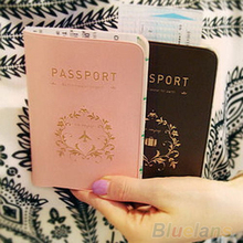 Travel Utility Simple Passport ID Card Cover Holder Case Protector Skin PVC 01WE 4B9P