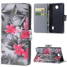 2015 Hot Qualiy Huawei Y635 Case Wallet Style PU Leather Case for Huawei Ascend Y635 with Stand Function and Card Holder 9 Color