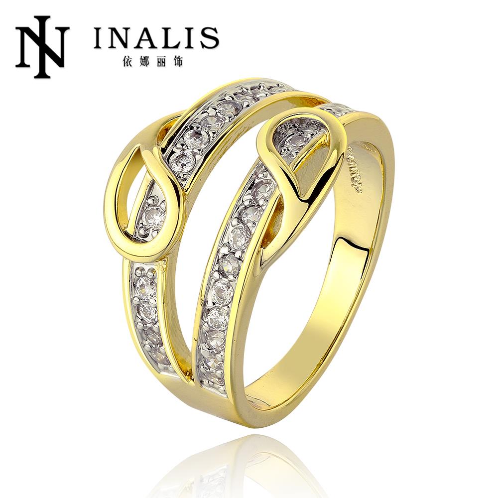 2015 Hot Sale R660 a 8 Wholesale High Quality New Fashion Jewelry yellow 18k gold plated ring ...