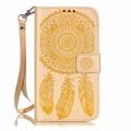 Luxury Embossing Flower Leather Phone Pouch Case For Samsung Galaxy J5 2015 Fundas Coque Sling Flip