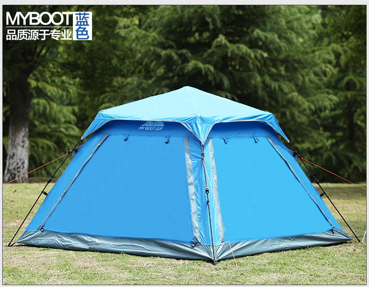 Outdoor family camping tent 4 person travel automatic tent,for beach camping equipment professional tents