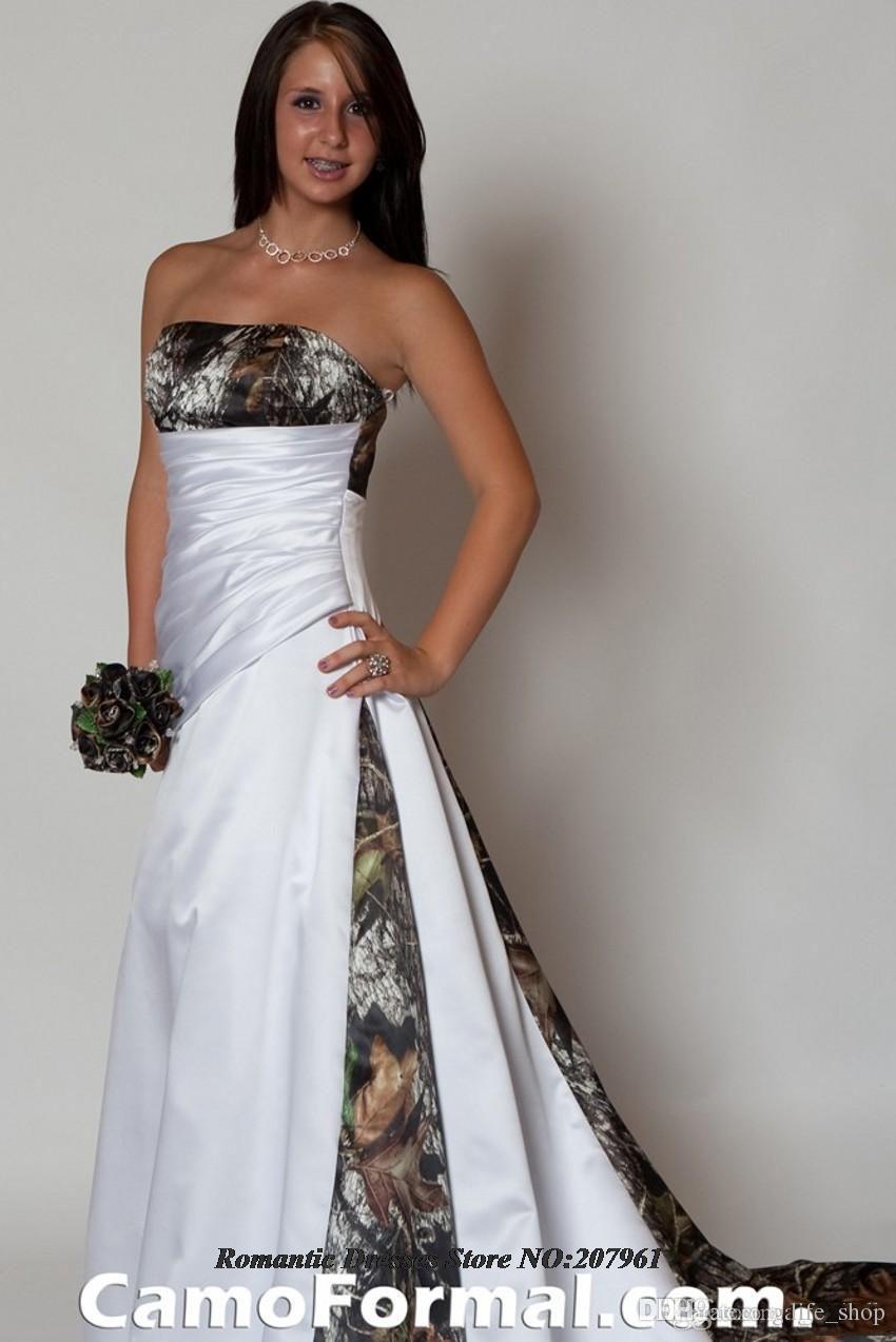 camouflage wedding dress