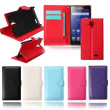 Luxury Magnetic Flip Leather Foldable Wallet Card Case For Lenovo A536 Smartphone Cases PC Back Cover Stand Pouch