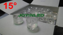 Free shipping 100pcs Diameter 20mm waterproof Holder led lense 15 Degree