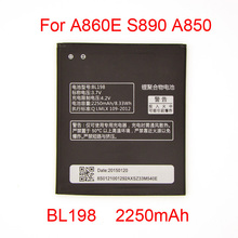 2250mAh  Full Capacity  Replacement  Mobile  Phone  Battery  for  Lenovo For Lenovo A860E/S890/A850/A830/S880  Battery  BL198