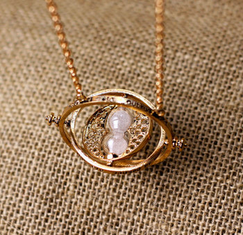 Estilo Vintage Harry Potter tempo colar Turner o pomo de ouro jóias Popular presente antigo