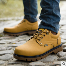2015 autumn Winter Men s ankle boots martin boots desert outdoor Men Boots male climbing shoes