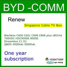 Renew for Blackbox C600 C601 C608 C808 plus c801hd 700HDC HDC900SE 800SE C1 QBOX 4000hdc 5000hdc Singapore Cable TV Box