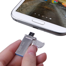 Free shippingDM PD009 OTG USB 3 0 100 32GB USB Flash Drives OTG Smartphone Pen Drive