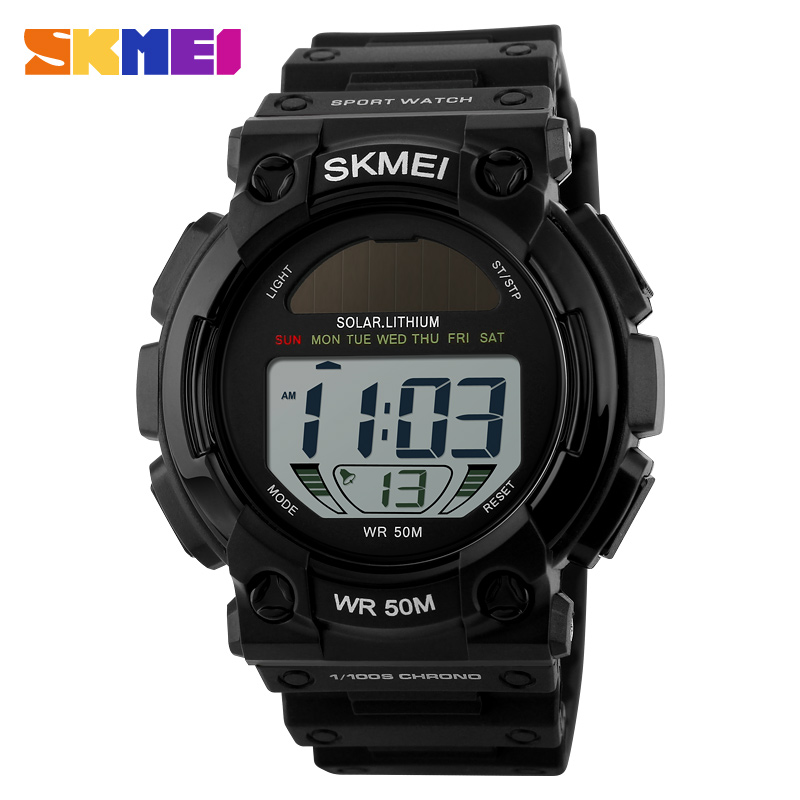 Fashion Outdoor Solar Power Sports Watches Men LED Digital Watch Male Clock Casual Men's Wristwatches Relogio Masculino Fashion Outdoor Solar Power Sports Watches Men LED Digital Watch Male Clock Casual Men's Wristwatches Relogio Masculino