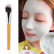 New Sexy Woman Cosmetic Tool Bamboo Handle Facial Mask Brush Makeup Brush E1Xc