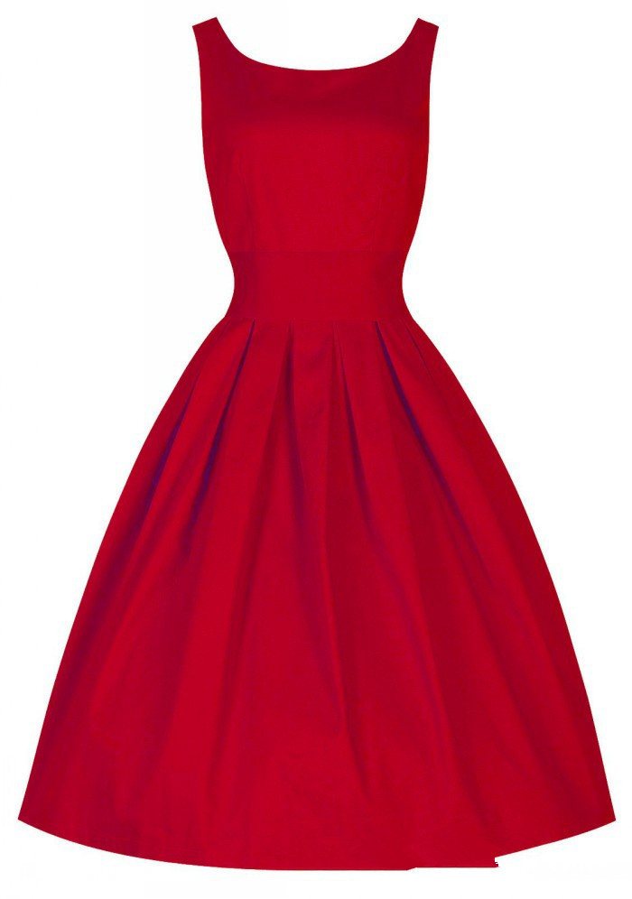 Vestidos Fashion Women Summer Dress Black Red Rockabilly Vintage Dress ...