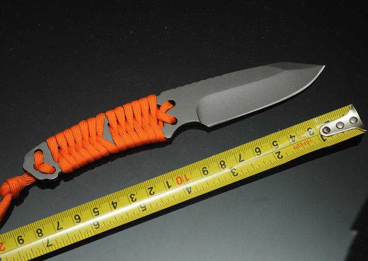 5Cr15MoV Steel Very Sharp Camping Knife Fixed Blade Diving Small Straight Knife With Belay Handle H370