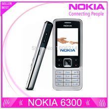 6300 Unlocked Original Nokia 6300 Cell phone Triband Bluetoth Email FM Radio Mp3 player Russian Keyboard
