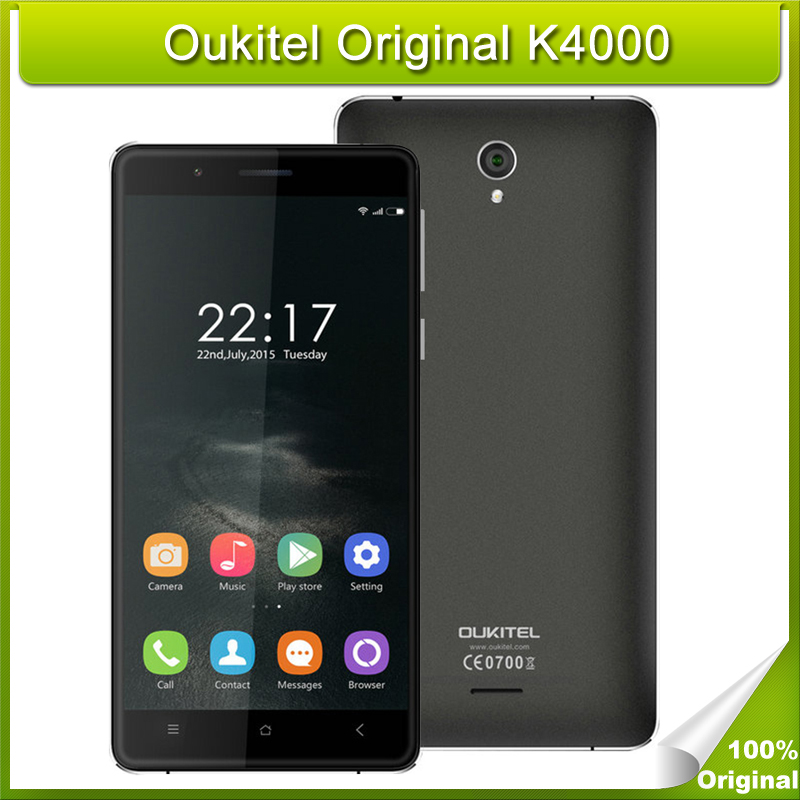 Original Oukitel K4000 4000mAh Battery 5 0 inch Android 5 1 4G Smartphone MT6735 Quad Core