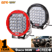 96w 9inch red round cree led driving light