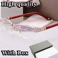 Fashion Retro Classic Sunglasses Cat Eye Semi-Rim Round Sunglasses