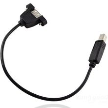 enjoydeal 30cm USB 2.0 B Male to USB B Female Socket Printer Panel Mount Cable
