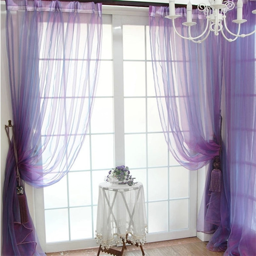 200x100 cm Sheer Curtain Voile String Door Curtain Window Room Curtain Divider curtains for living room