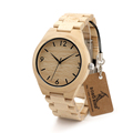 BOBO BIRD Brand Classic Simple Pine Woodne Watches H01 Wooden Brand Mens Quartz Watch As Gift