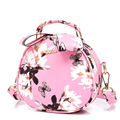 Fresh Style Print Small Round Bag Women Korean Style Cute Hand Bag Ladies Fashion Hand held