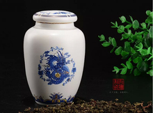 Jingdezhen large porcelain candy on glazed bone china storage ceramics 11 5 8cm tea caddy tea