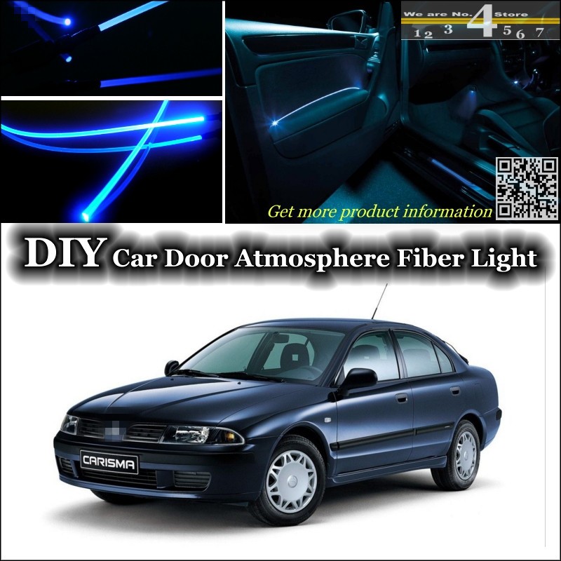 interior Ambient Light Tuning Atmosphere Fiber Optic Band Lights For Mitsubishi Carisma Inside Door Panel illumination Tuning
