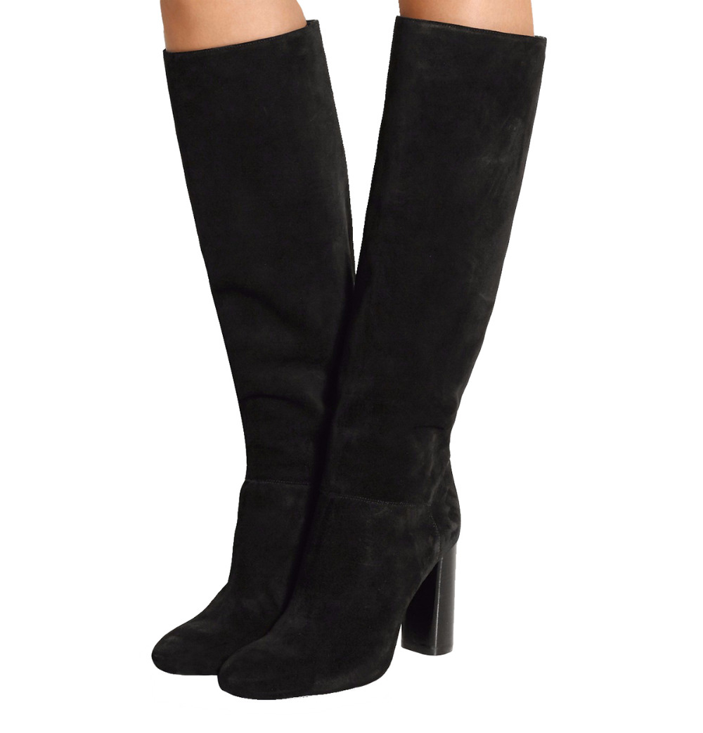 black knee high boots no heel black knee high boots 2016 winter flock toe black knee high boots no heel black knee high boots 2016 winter flock toe