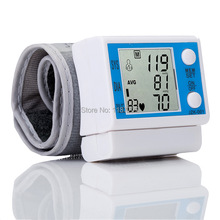 LED Digital Wrist Blood Pressure Monitor Household Convenient Blood Pressure Meter Health Monitors Free Shipping