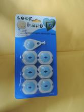 7pcs EU Both feet Socket Protection Electric Shock Hole Children Care Baby Safety Electrical Security Plastic