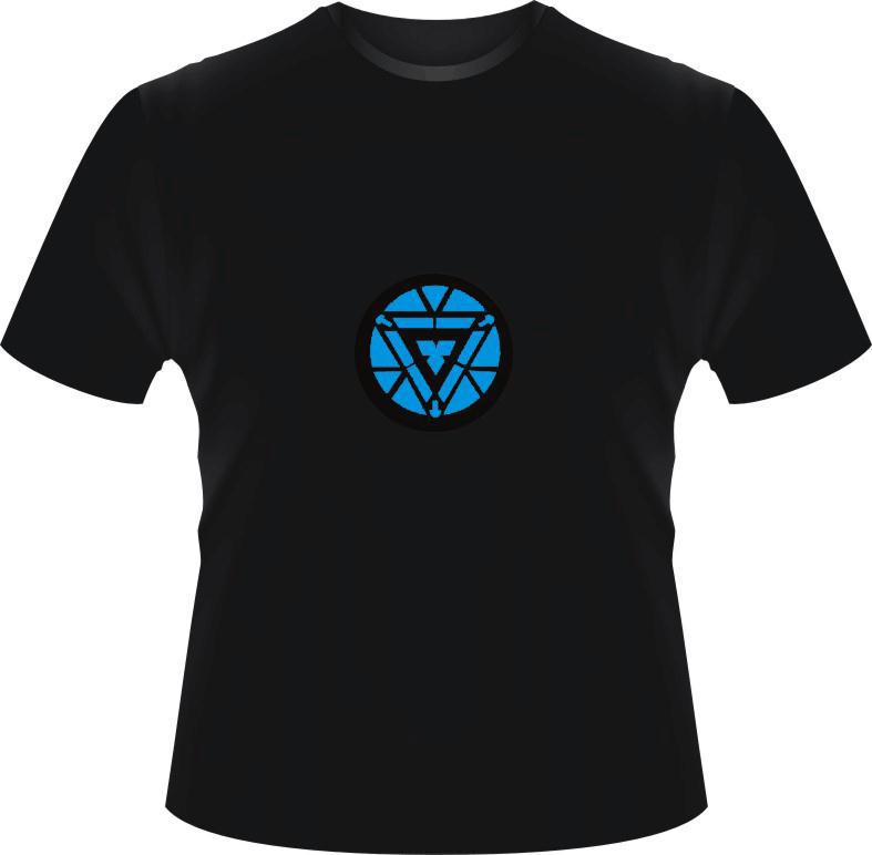 Luminous exclusive design Marvel T shirt The Avengers T shirts Iron Man Tony Stark High Quality
