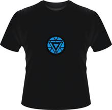 Luminous exclusive design Marvel T shirt The Avengers T shirts Iron Man Tony Stark High Quality