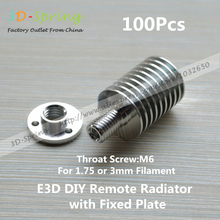 E3D All-Metal Extruder Radiator Heat sink with Fixed plate For 1.75mm 3mm Remote Feeding For 3 D Printer Accessories
