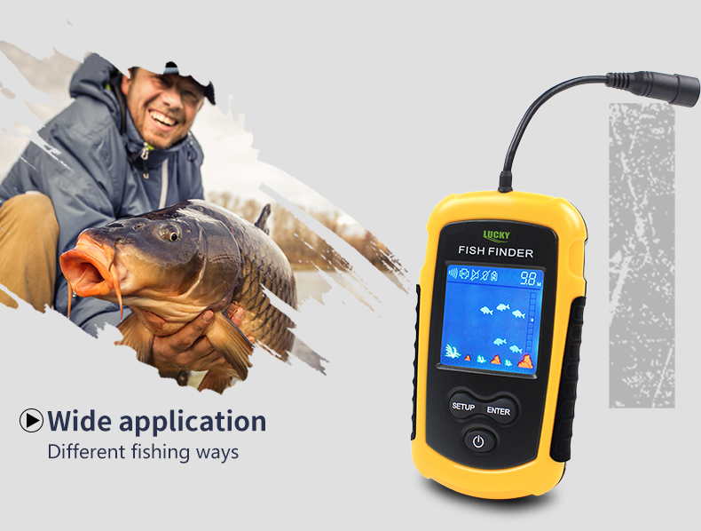 Lucky Wired Sonar Fish Finder Fishing Gear Visual Fish Detector Max