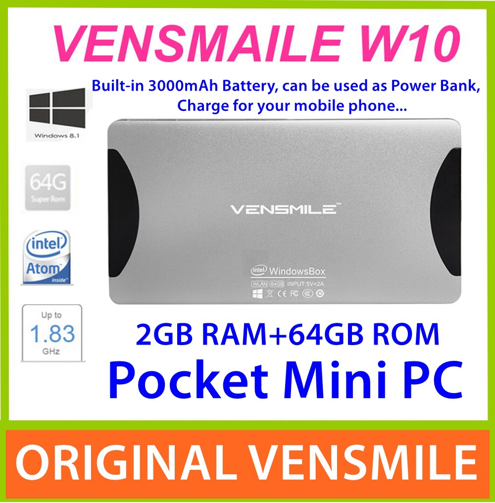 Vensmile w10 2  64   8.1 -box tv intel z3735f   3000    -hdmi wi-fi   