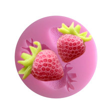 Free shipping strawberry Silicone mold silicon cake mould Fondant Decorating Tools kitchen accessories Pudding Mould 50-02