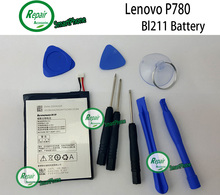 100 Original BL211 4000Mah Replacement Battery For Lenovo P780 cell phone Free Shipping Tracking Number In