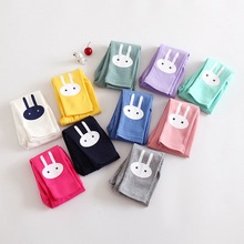 2015 New Girls Cotton Leggings Autumn Spring multi Colors Korean Style Rabbit collant enfant 2pcs