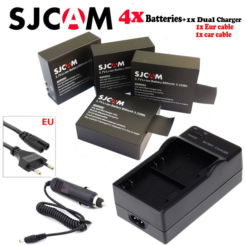 4pcs+USB SJ4000 battery
