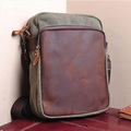 Men's Retro Vintage Shoulder Messenger Distressed Genuine Crazy