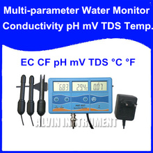 Free Shipping PH EC CF Temp TDS ORP/mV Tester Analyzer 6-in-1 Multi-Function Water Testing Meter Monitor Conductivity Temprature