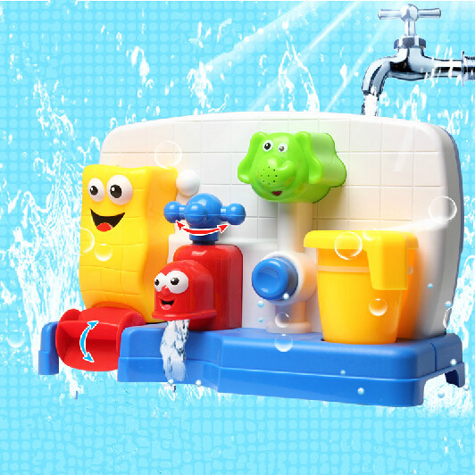 Baby Bath Toy Stopcock Puzzle Water Spray Gift for Boys Girls Kids Children 6+ Baby Shower Toys