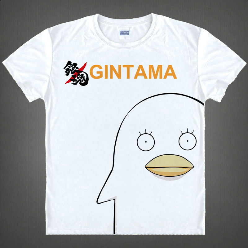 Gintama T shirts kawaii Japanese Anime t shirt Manga Shirt Cute Cartoon Silver Soul Gin Tama