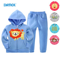 2015 Danrol new fashion Spring Autumn baby Sport suit set children hoodies+pants clothes sets kids 2 pcs clothing set